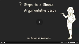 Video: 7 Steps to Write a Simple Argumentative Essay