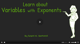 Video: Learn About Variables with Exponents