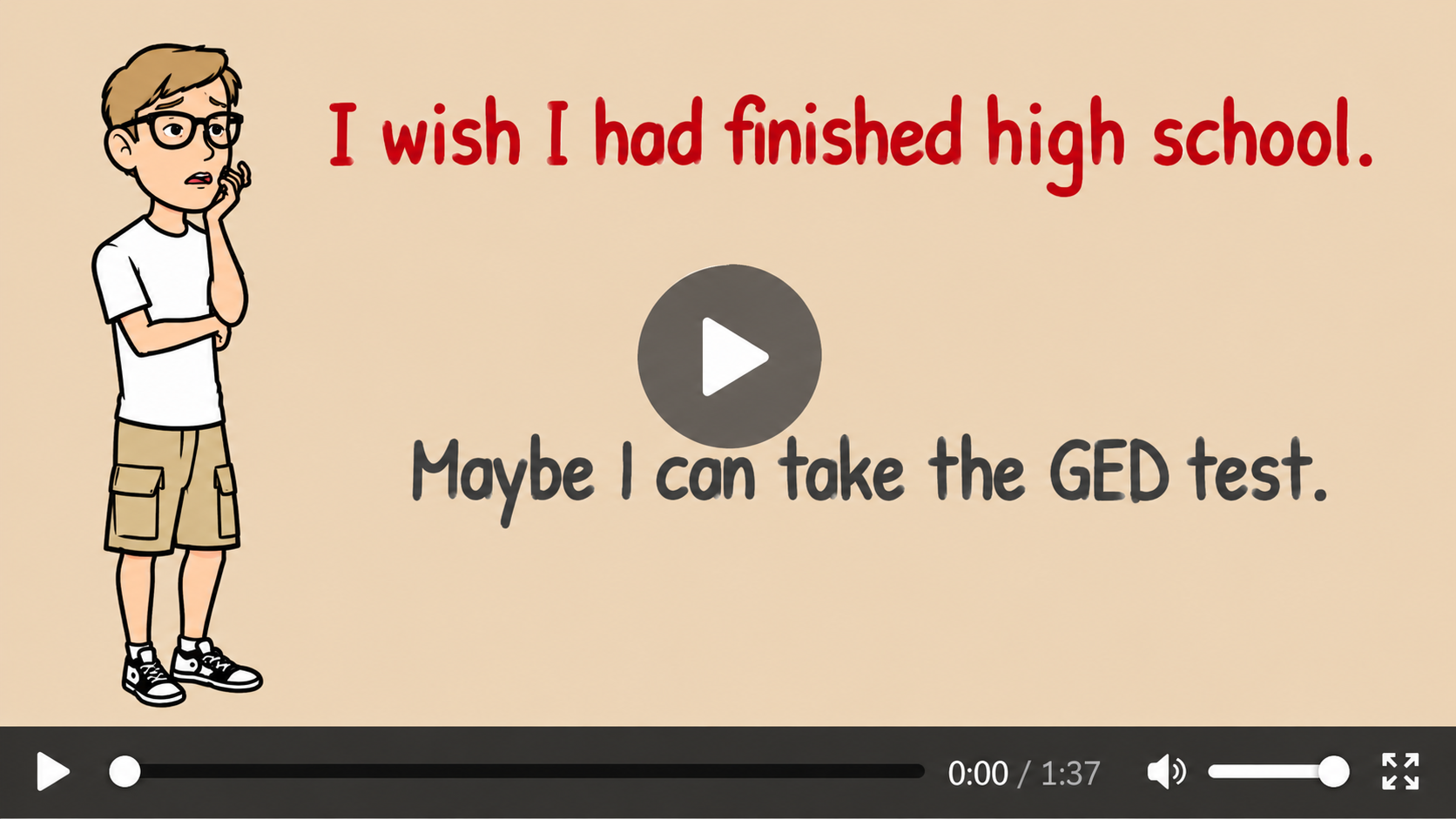 Video: I Wish I Had Finished High School