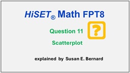 Video: HiSET FPT8 - Question 11