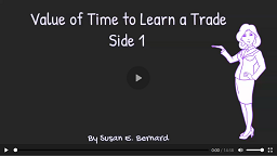 Video: Value of Time to Learn a Trade - Side 1